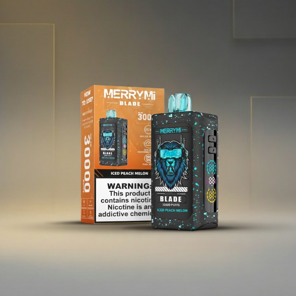 MerryMi Blade 30K Polska Jednorazówki E-papieros Iced Peach Lemon 30000 Buchów